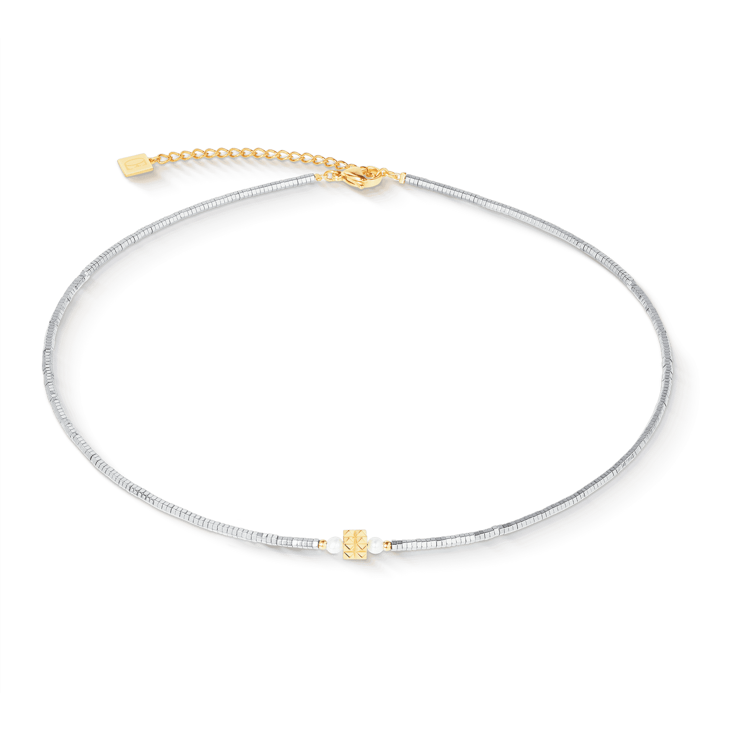 Coeur de Lion náhrdelník Necklace Edge & Grace silver-gold 1138/10-1716 2