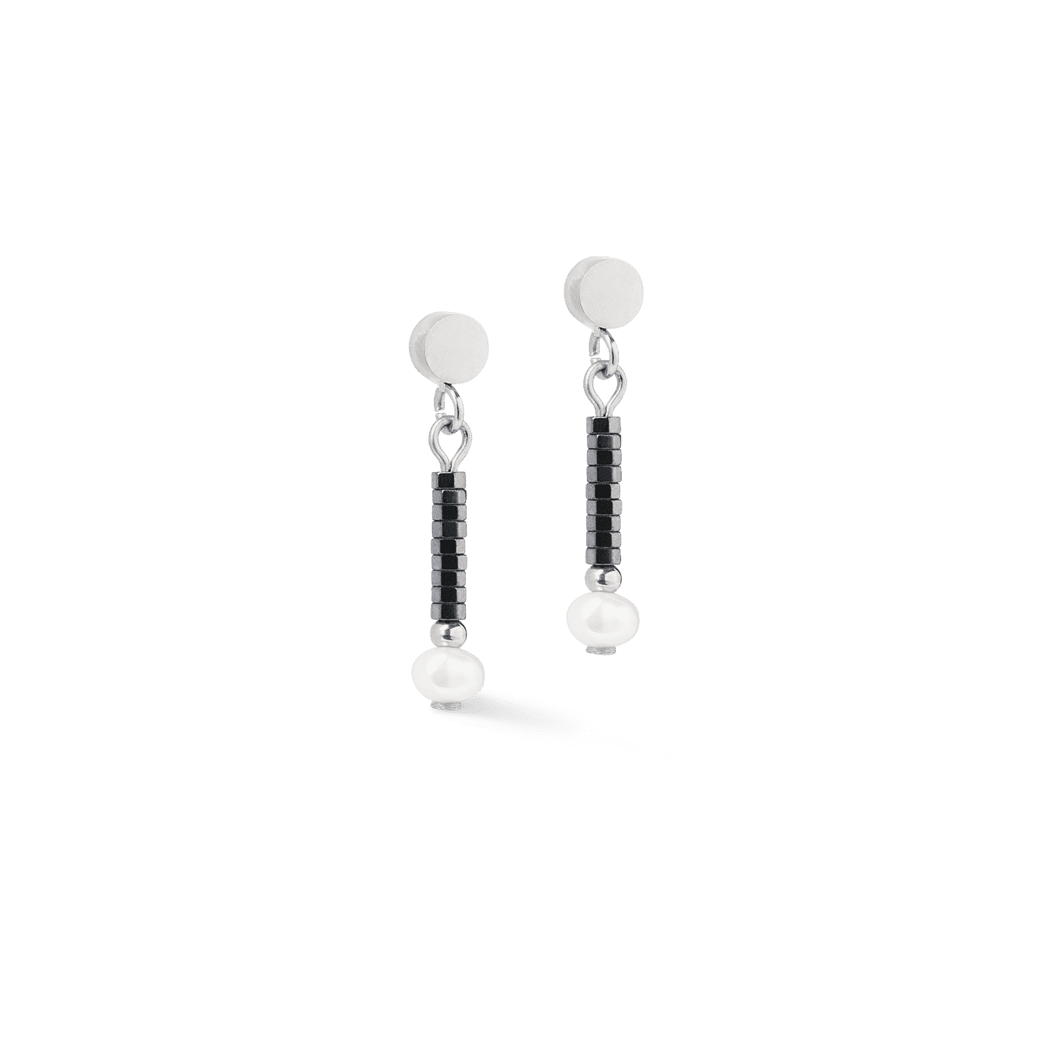 Coeur de Lion náušnice Earrings Edge & Grace anthracite-silver 1138/21-1224 2