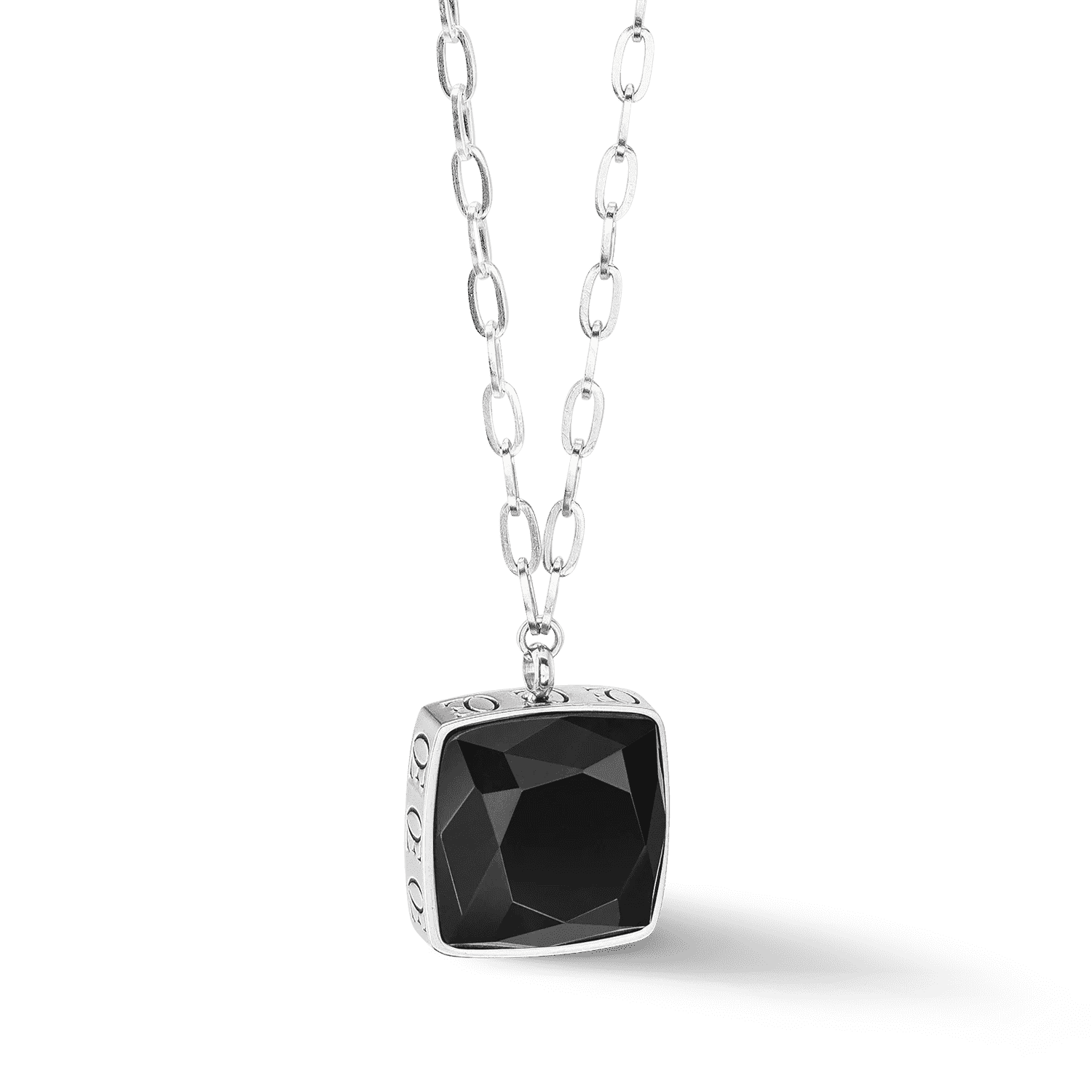 COEUR DE LION dámsky náhrdelník Amulet Square Onyx 1201101317 2