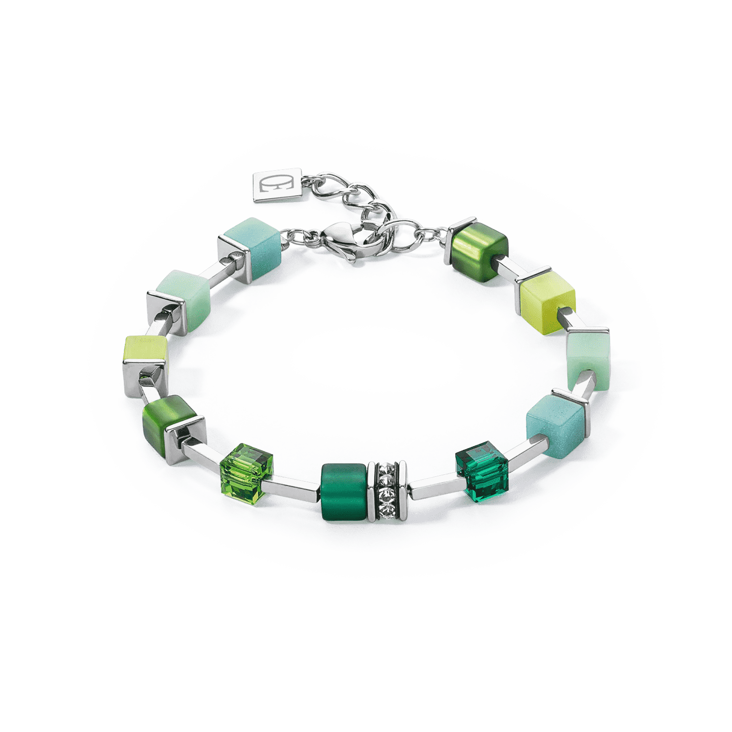 COEUR DE LION dámsky náramok GeoCUBE® green 2700300500 2