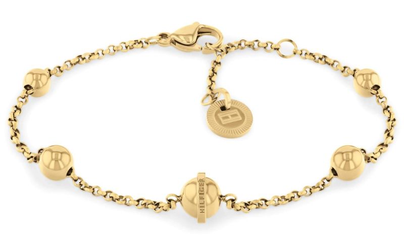 TOMMY HILFIGER dámsky pozlátený náramok s guličkami 2780815 2