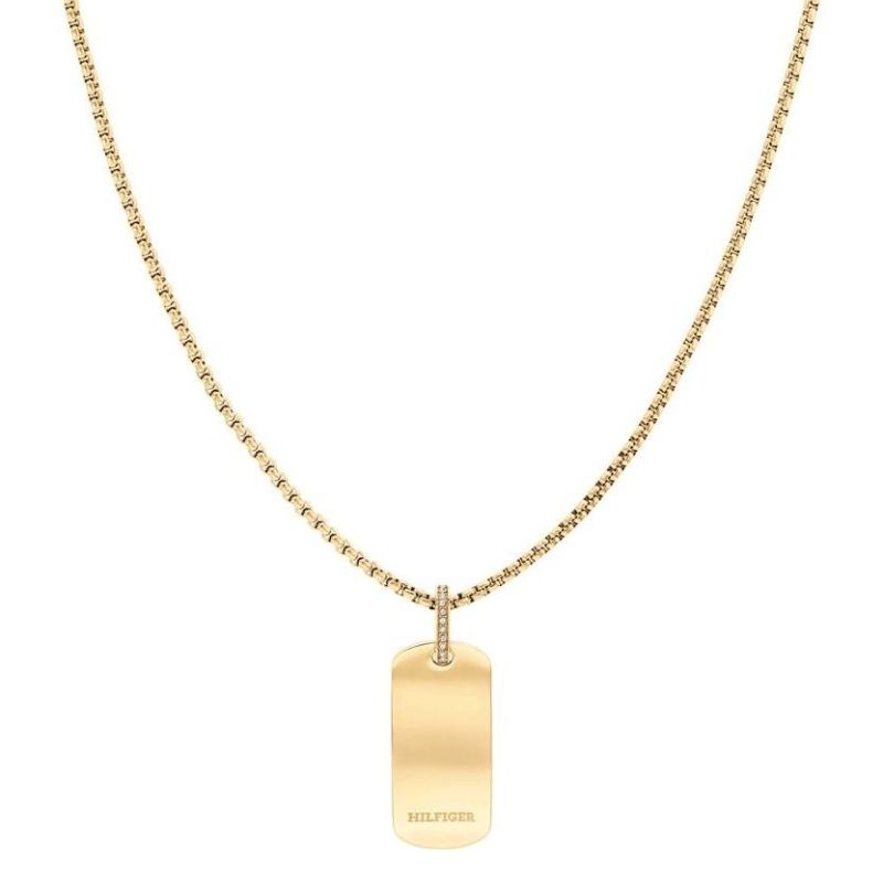TOMMY HILFIGER dámsky pozlátený náhrdelník s príveskom 2780862 2