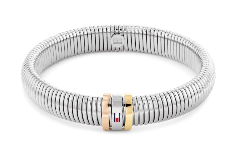 TOMMY HILFIGER masívny pružný náramok z chirurgickej ocele 2780994 2