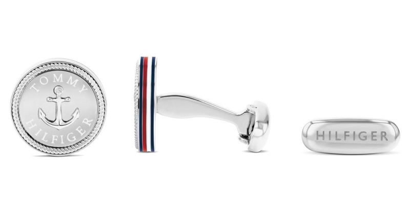 Tommy Hilfiger Stainless Steel Signature Nautical Cufflinks 2790701 2