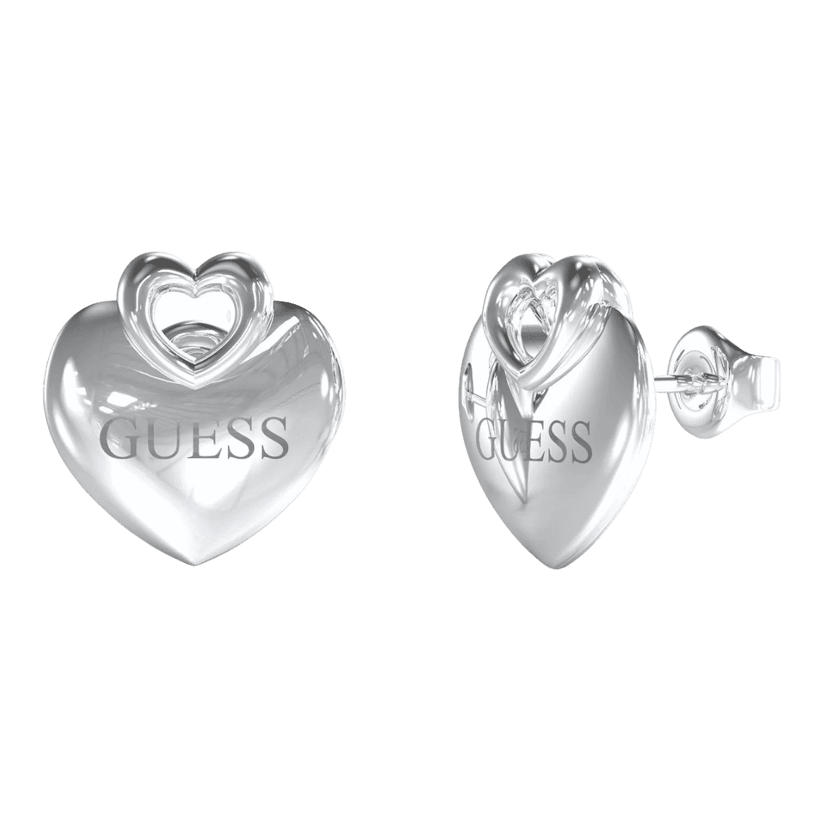 GUESS náušnice JUBE05218JWRHT/U-SILVER 2