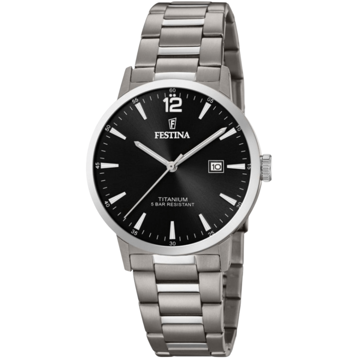 Klasické pánske náramkové hodinky FESTINA 20435/3 TITANIUM DATE 2
