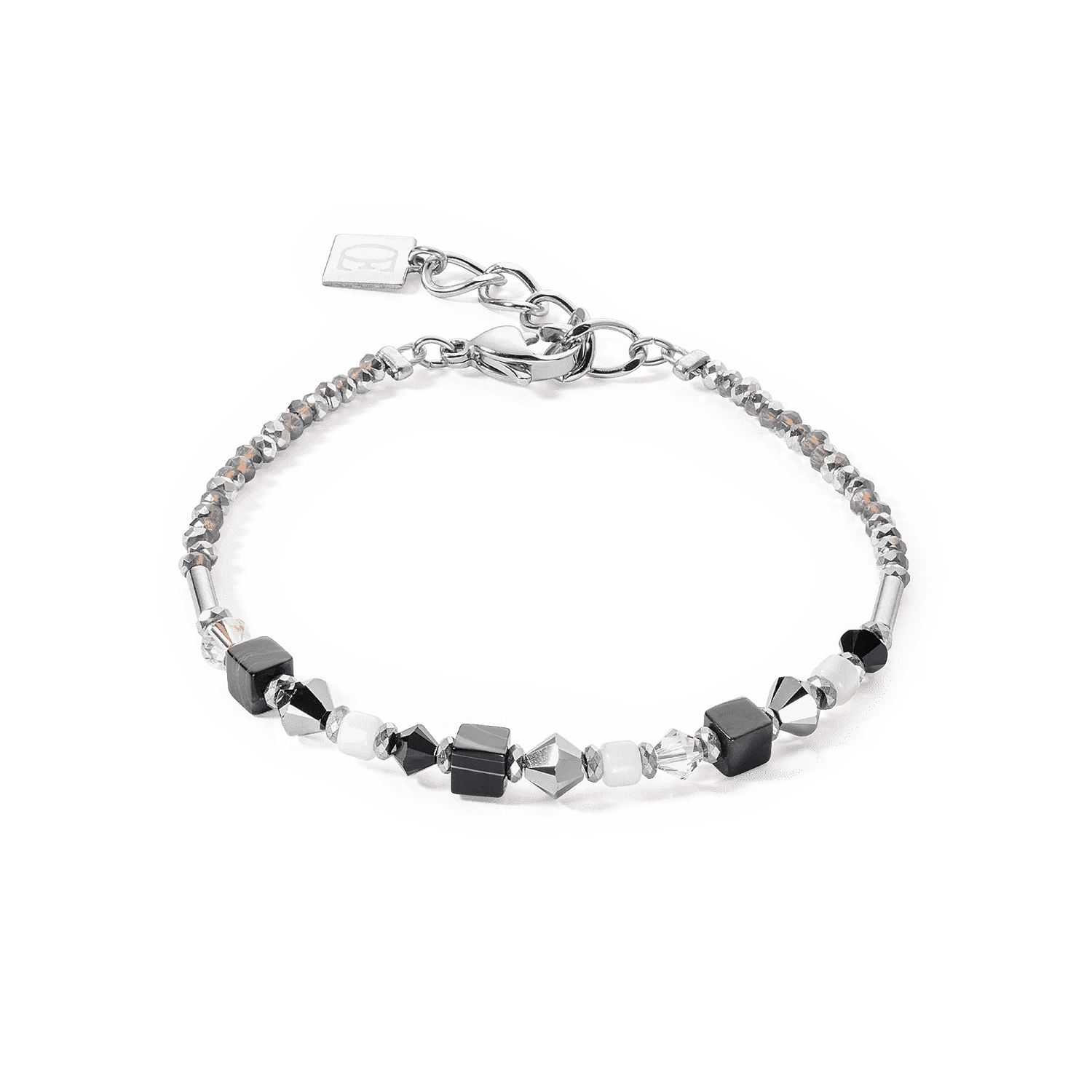 COEUR DE LION náramok Princess Shape Mix bracelet black-white 4239301314 2