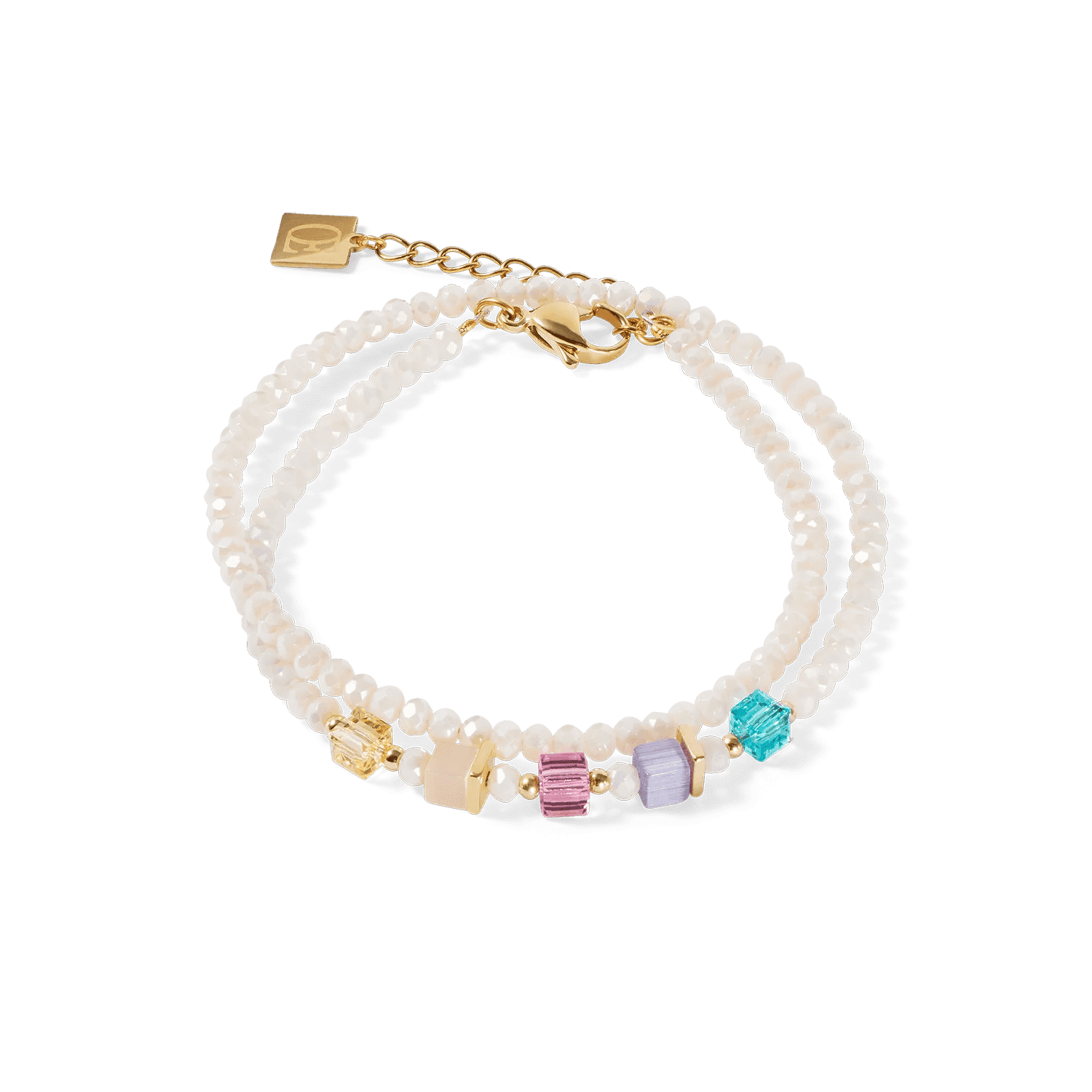 Náramok Coeur de Lion Joyful Colours Update Bracelet gold-multicolour 4464301522 2