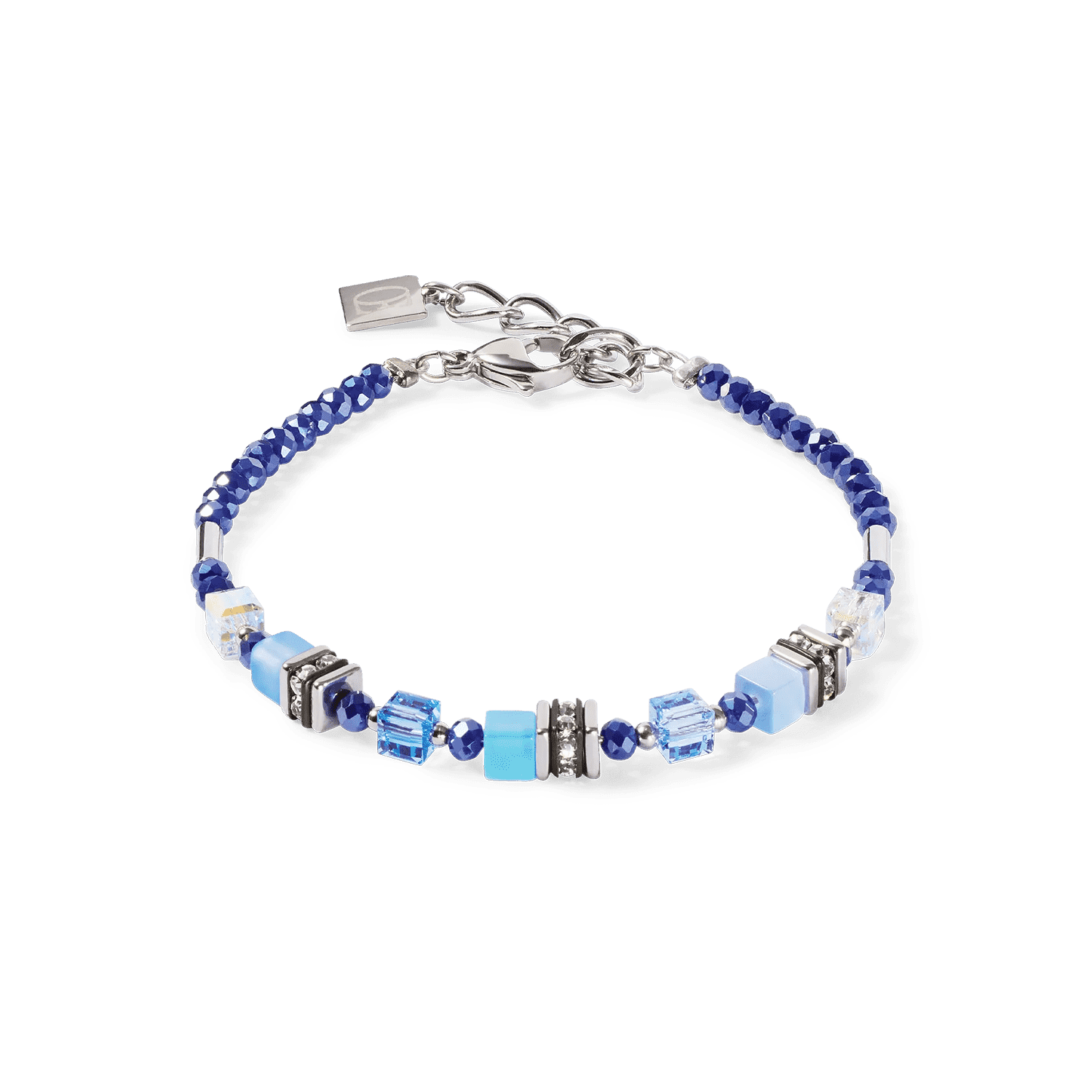 COEUR DE LION dámsky náramok Mini Cubes blue 4565300700 2