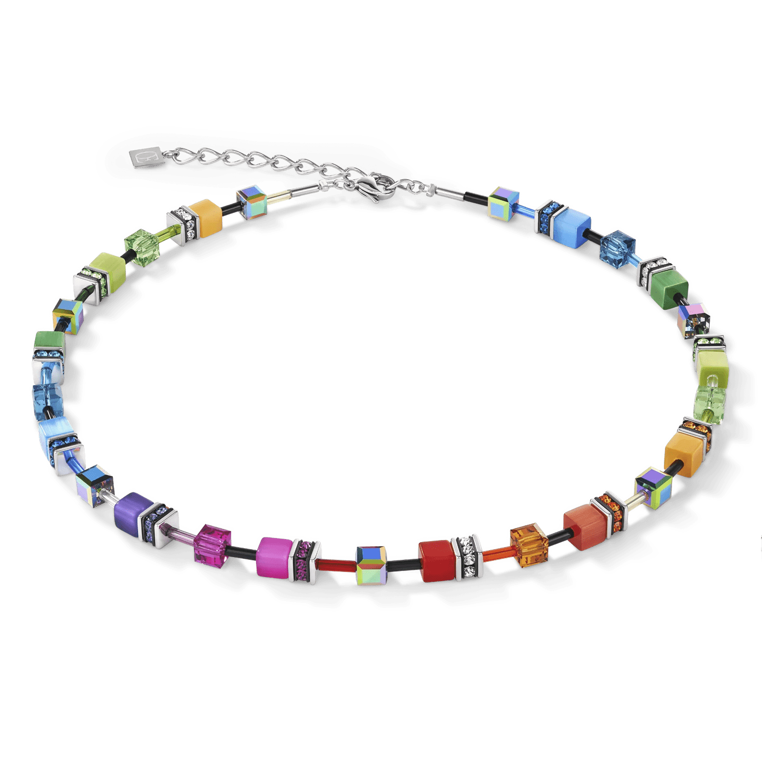 COEUR DE LION dámsky náhrdelník GeoCUBE® multicolour rainbow 2838101520 2