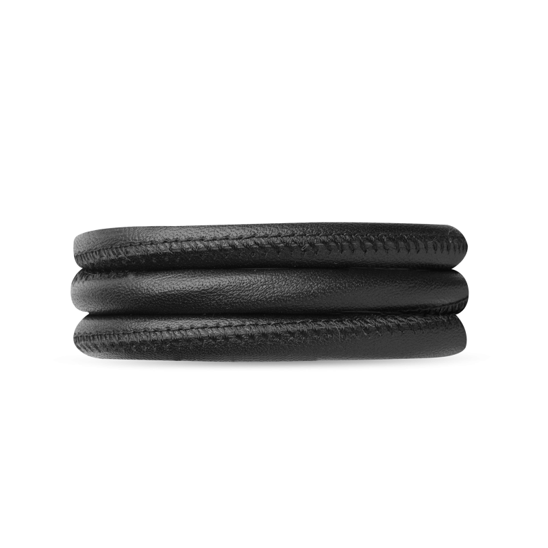 Náramok kožený Classic - Classic Læderarmbånd - Sort 2