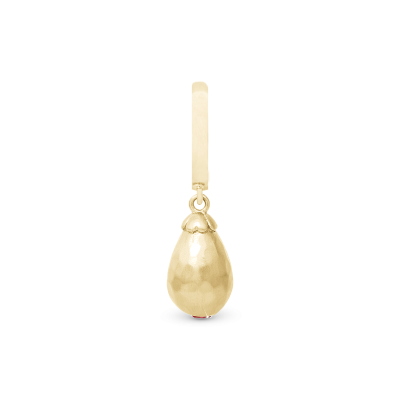 Korálik na Classic náramky - Mysterious Garnet drop goldpl 2