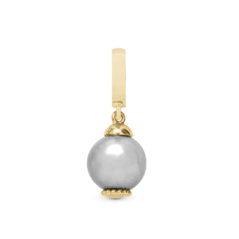 Korálik na Classic náramky - Grey Pearl Dream gold 2