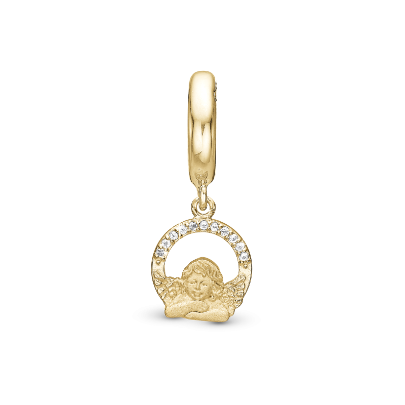 Korálik na Classic náramky - Dreaming Angel charm forgyldt 2