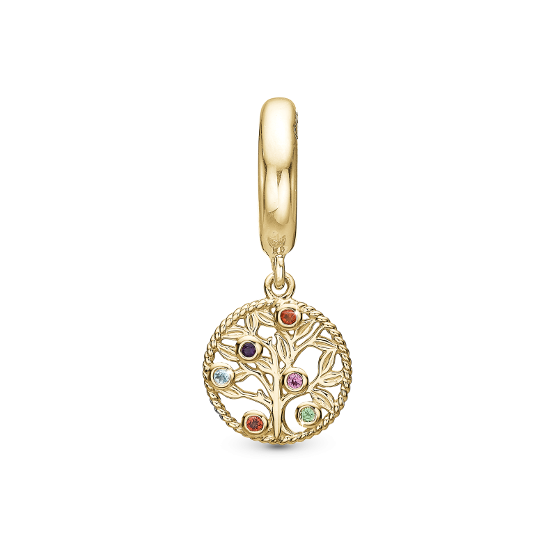 Korálik na Classic náramky - My Family Tree charm forgyldt 2