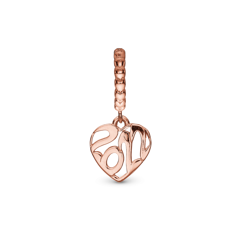 Korálik na Classic náramky - Year 2022 charm rosa forgyldt 2