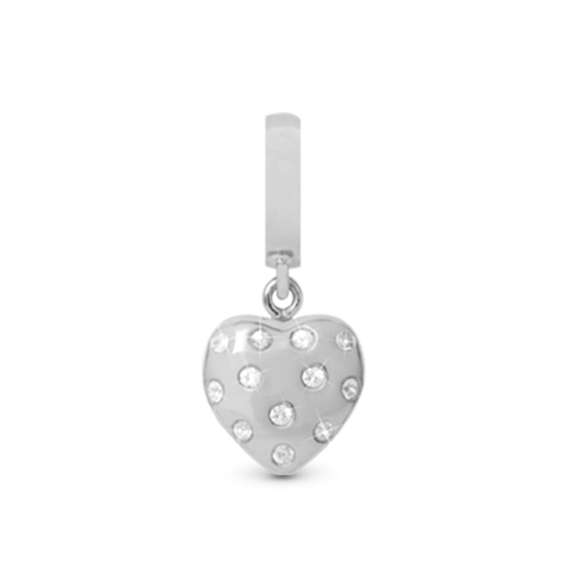 Korálik na Classic náramky - Million Heart Drop silver 2