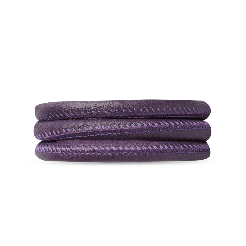 Fialový Kožený navinovací náramok Christina 6mm Purple 2