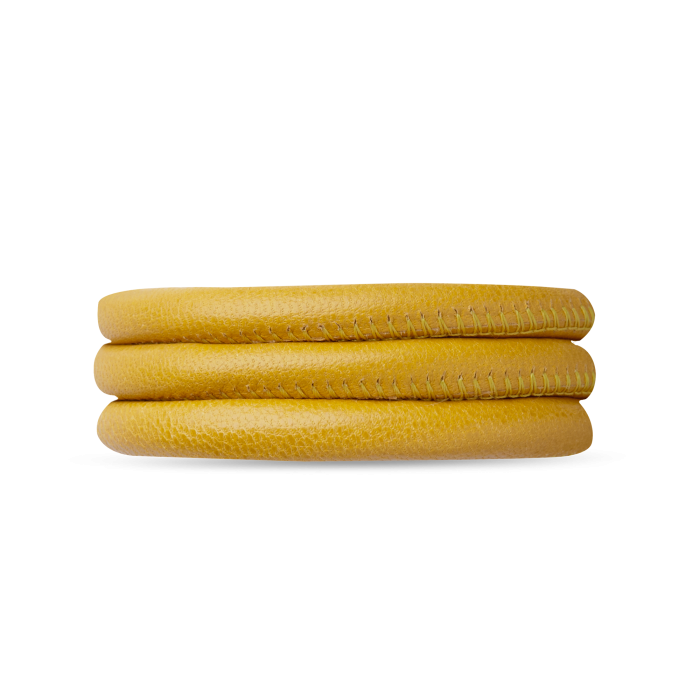 Žltý kožený navinovací náramok Christina 6mm Yellow 2