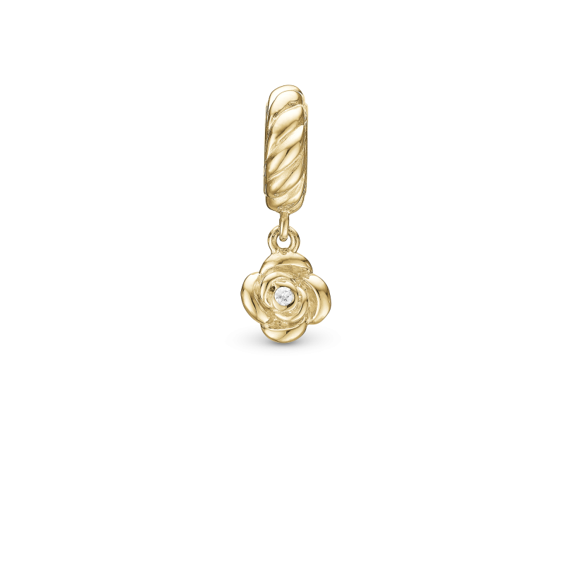 Korálik na Slim náramky - Charming, gold plated silver 2