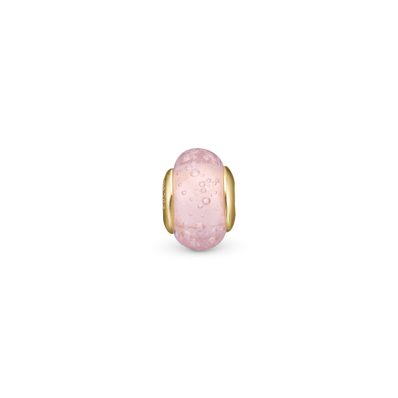 Korálik na Slim náramky - Bubbly Pink Globe 2