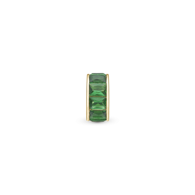Korálik na Slim náramky - Green Baguette 2