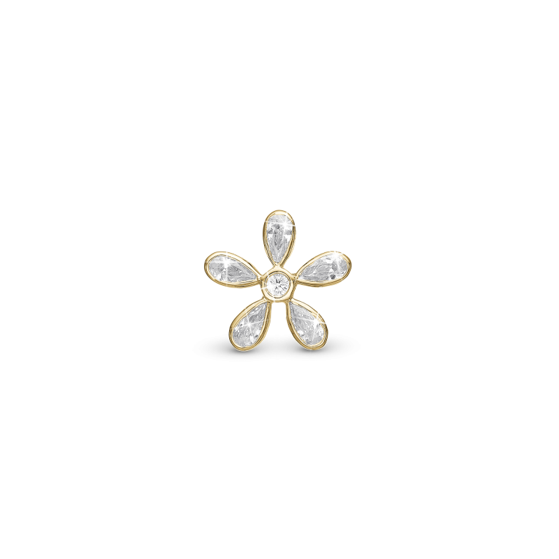 Korálik na Slim náramky - Magical white Flower 2