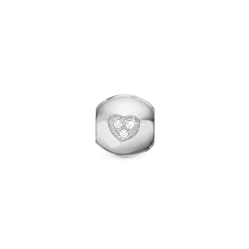 Korálik na Slim náramky - Topaz Heart Dream, silver 2
