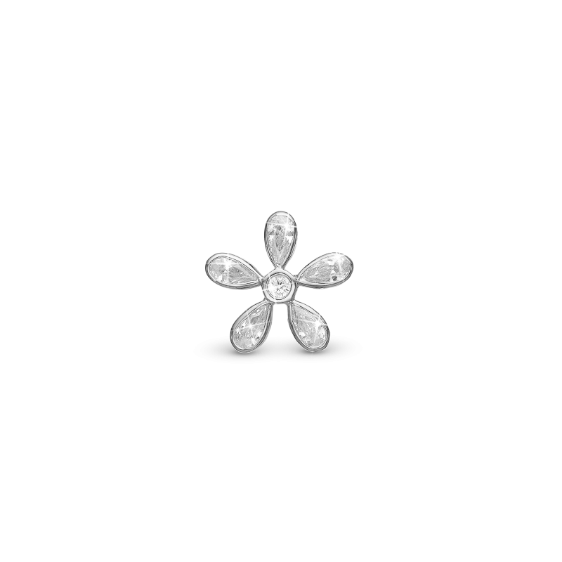Korálik na Slim náramky - Magical white Flower 2
