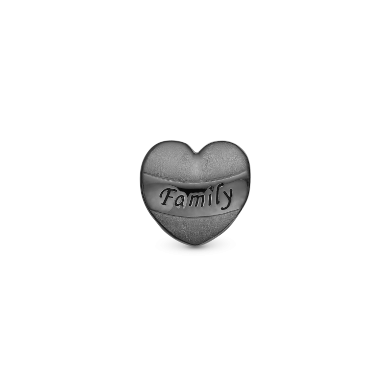Korálik na Classic náramky - My Family charm sort ruthenium 2