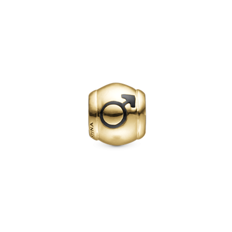 Korálik na Classic náramky - Mars, gold plated silver 2