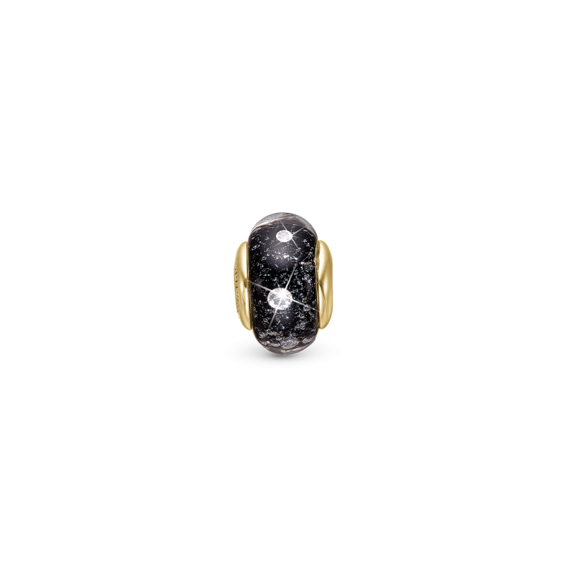 Korálik na Classic náramky - Black Topaz Globe 2