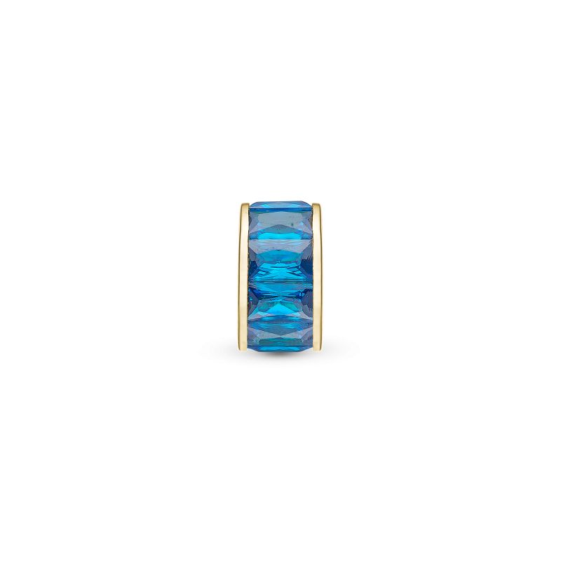 Korálik na Classic náramky - Blue Baguette 2
