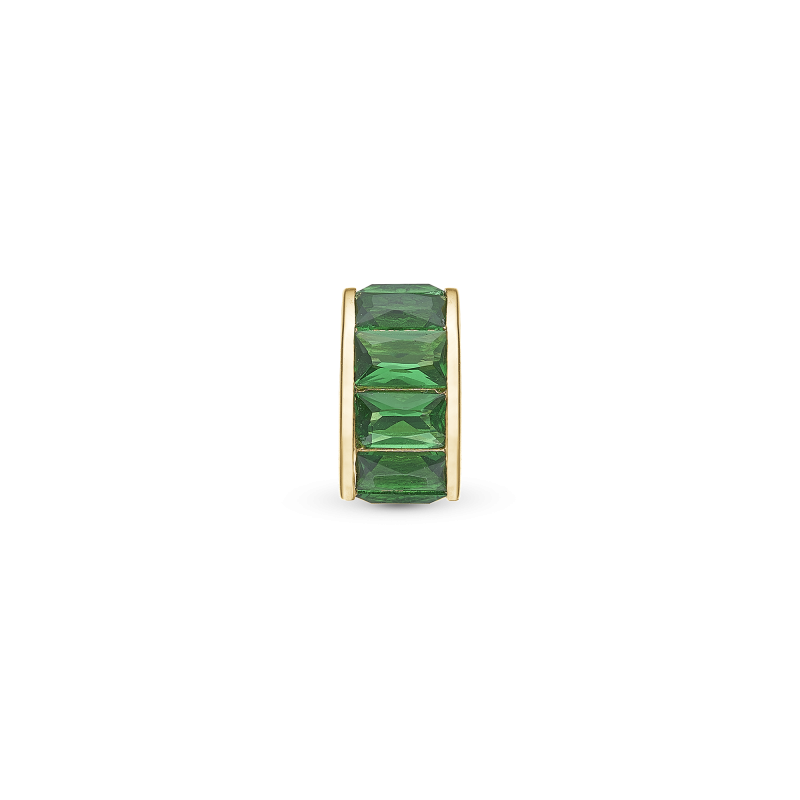 Korálik na Classic náramky - Green Baguette 2