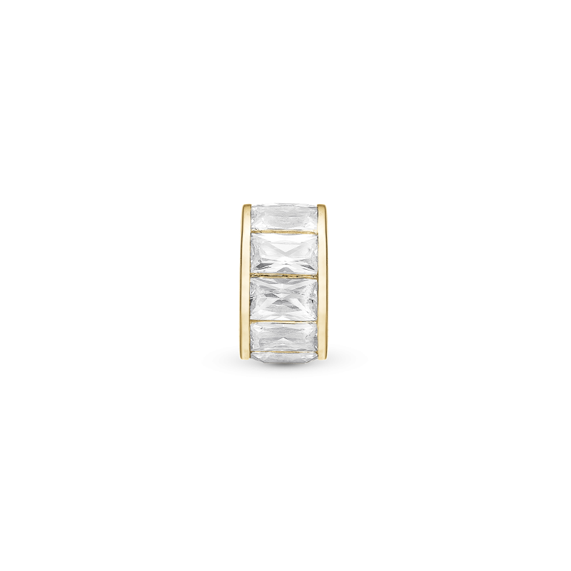 Korálik na Classic náramky - White Baguette 2