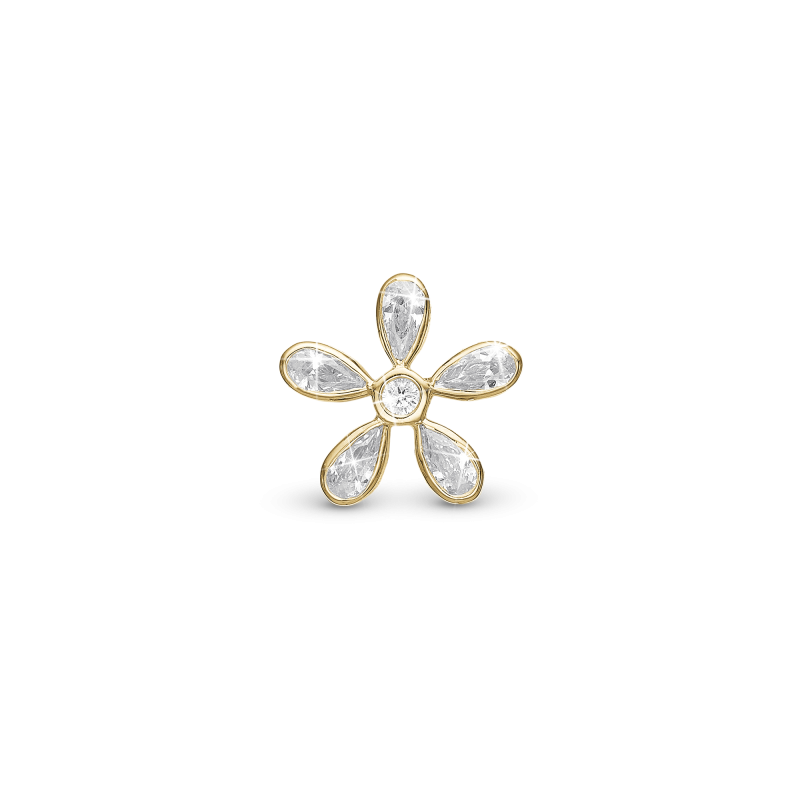 Korálik na Classic náramky - Magic Flower white 2