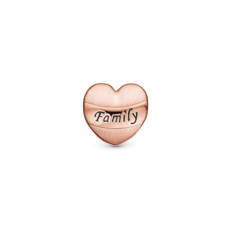 Korálik na Classic náramky - My Family charm rosa forgyldt 2