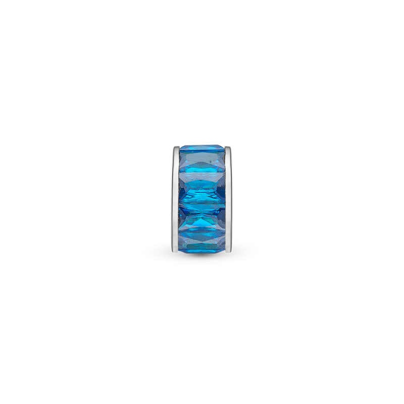 Korálik na Classic náramky - Blue Baguette 2