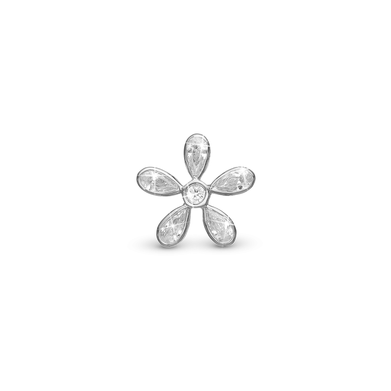 Korálik na Classic náramky - Magic Flower white 2