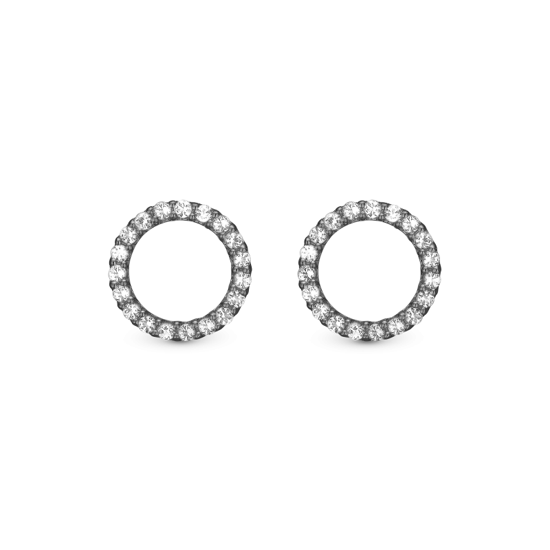 Náušnice - Topaz Sparkling Circle ørestikker 2