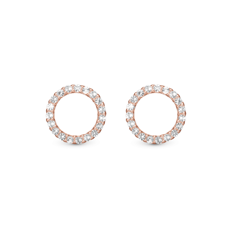 Náušnice - Topaz Sparkling Circle ørestikker 2