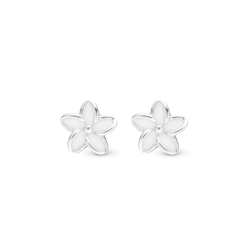 Náušnice - Enamel Flowers ørestikker 2