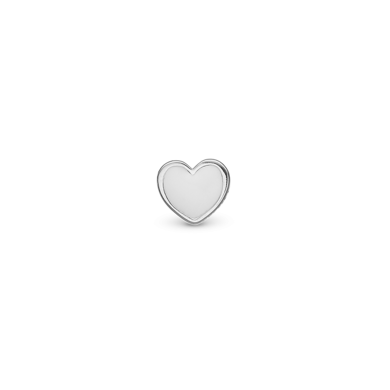 Náušnice - White Heart 2