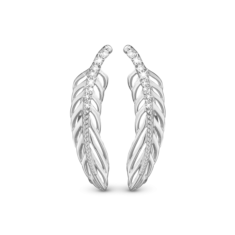 Náušnice - Topaz Feather 2