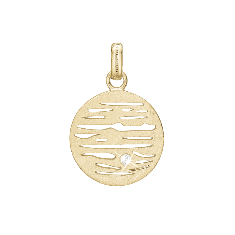 Prívesok - Jupiter, pendant, goldpl silver 2