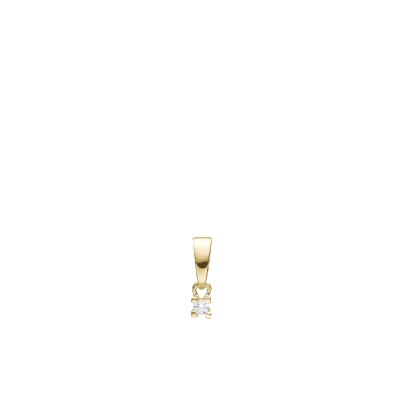 Prívesok - Labgrown Diamond 0,03CT vedhæng 2
