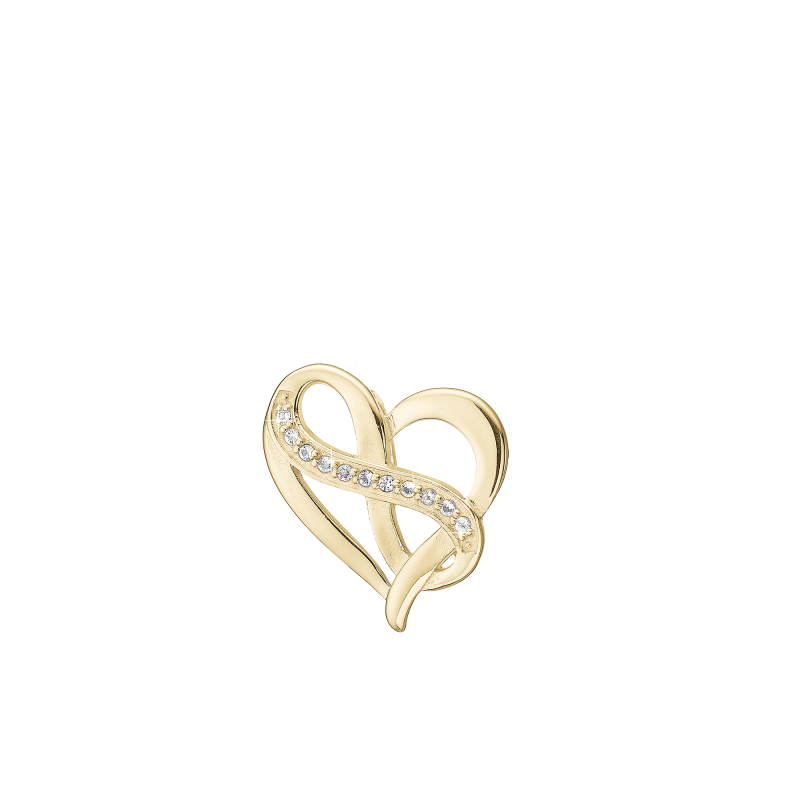 Prívesok - Heart with Eternity vedhæng 2