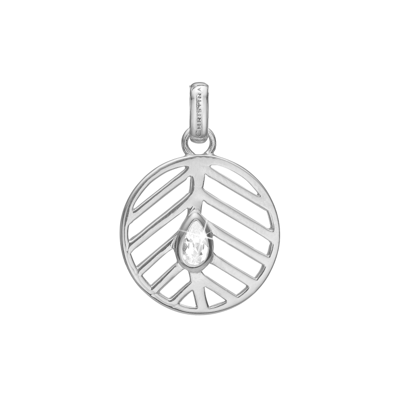 Prívesok - Open Leaf, pendant, silver 2