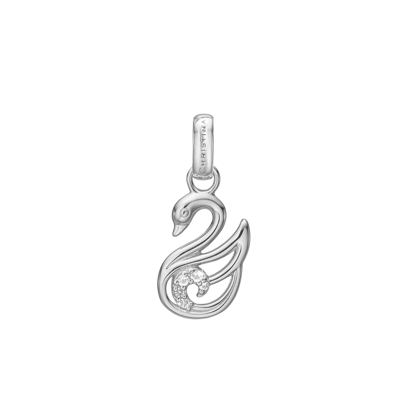 Prívesok - The Swan vedhæng sølv 2