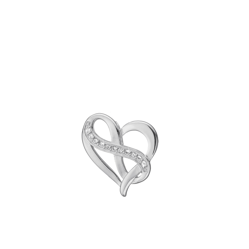 Prívesok - Heart with Eternity vedhæng 2